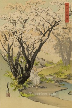 日本花図会 1892年 尾形月光浮世絵 Oil Paintings